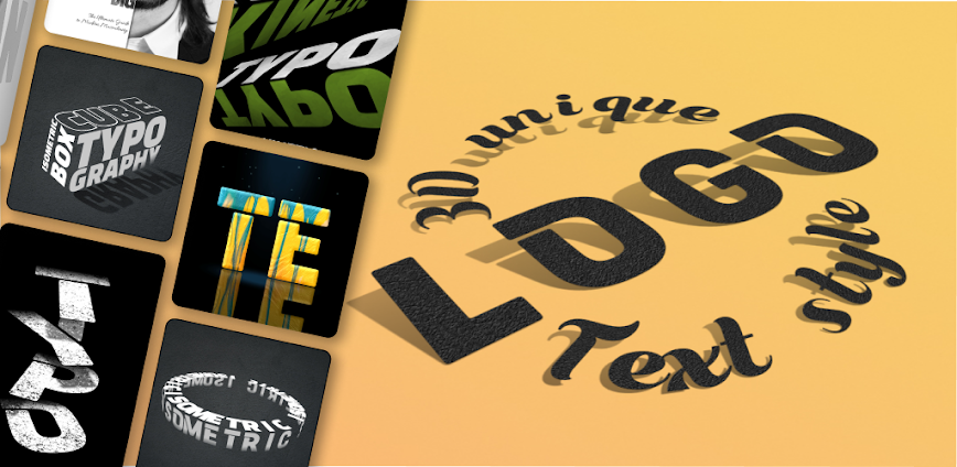 TENADA: 3D Animated Text Art