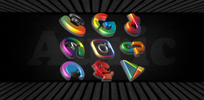 Auric Dark 3d Icon Pack